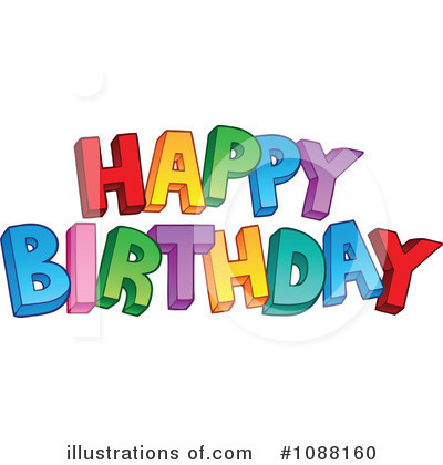Royalty-Free (RF) Birthday Clipart Illustration by visekart - Stock Sample #1088160