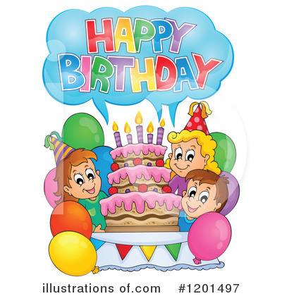 Royalty-Free (RF) Birthday Clipart Illustration by visekart - Stock Sample #1201497