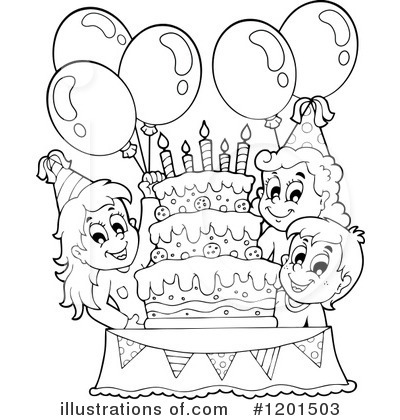 Royalty-Free (RF) Birthday Clipart Illustration by visekart - Stock Sample #1201503