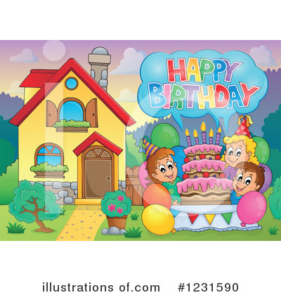 Royalty-Free (RF) Birthday Clipart Illustration by visekart - Stock Sample #1231590