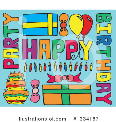 Birthday Gift Clipart #1334187 by Cherie Reve