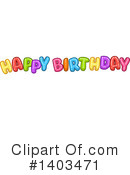 Birthday Clipart #1403471 by Liron Peer