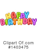 Birthday Clipart #1403475 by Liron Peer