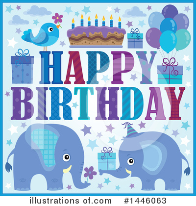 Royalty-Free (RF) Birthday Clipart Illustration by visekart - Stock Sample #1446063