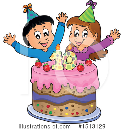 Royalty-Free (RF) Birthday Clipart Illustration by visekart - Stock Sample #1513129