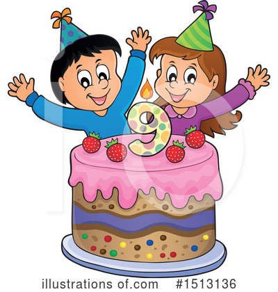 Royalty-Free (RF) Birthday Clipart Illustration by visekart - Stock Sample #1513136