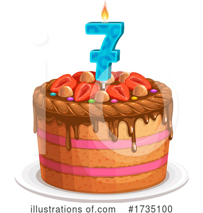 Birthday Cake Clipart #1735100 by Vector Tradition SM
