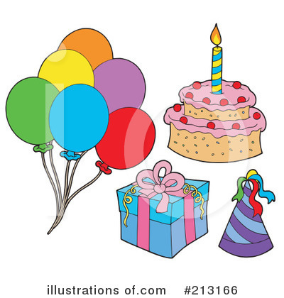 Royalty-Free (RF) Birthday Clipart Illustration by visekart - Stock Sample #213166