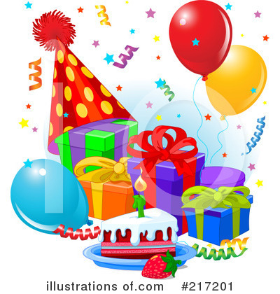 Royalty-Free (RF) Birthday Clipart Illustration by Pushkin - Stock Sample #217201