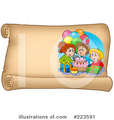 Royalty-Free (RF) Birthday Clipart Illustration by visekart - Stock Sample #223591