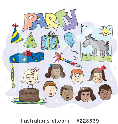 Royalty-Free (RF) Birthday Clipart Illustration by inkgraphics - Stock Sample #228839