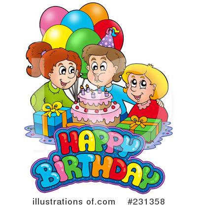 Royalty-Free (RF) Birthday Clipart Illustration by visekart - Stock Sample #231358