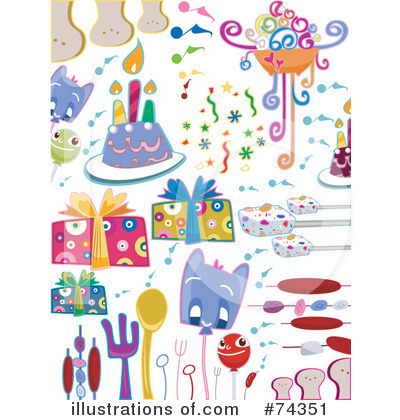 Royalty-Free (RF) Birthday Clipart Illustration by BNP Design Studio - Stock Sample #74351