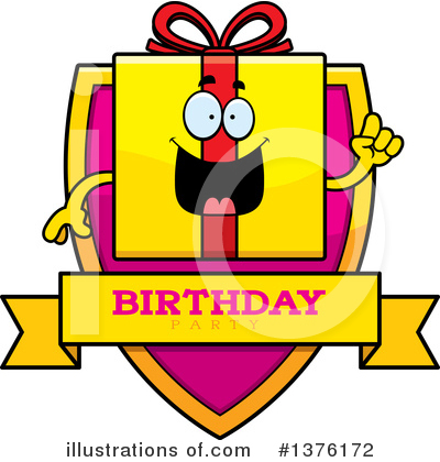 Birthday Gift Character Clipart #1376172 by Cory Thoman
