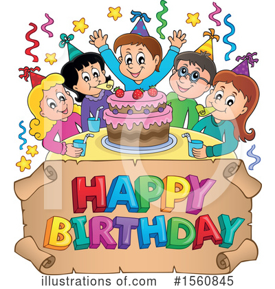 Royalty-Free (RF) Birthday Party Clipart Illustration by visekart - Stock Sample #1560845
