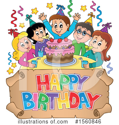 Royalty-Free (RF) Birthday Party Clipart Illustration by visekart - Stock Sample #1560846