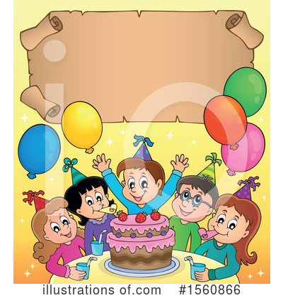 Royalty-Free (RF) Birthday Party Clipart Illustration by visekart - Stock Sample #1560866