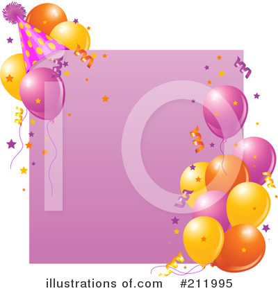Royalty-Free (RF) Birthday Party Clipart Illustration by Pushkin - Stock Sample #211995