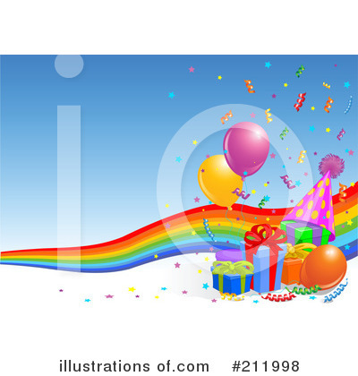 Royalty-Free (RF) Birthday Party Clipart Illustration by Pushkin - Stock Sample #211998