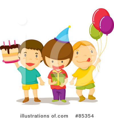 Birthday Party Clipart #85354 - Illustration by mayawizard101