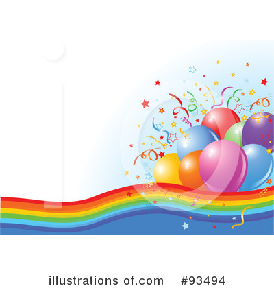 Royalty-Free (RF) Birthday Party Clipart Illustration by Pushkin - Stock Sample #93494
