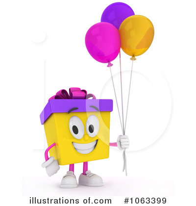 Birthday Gift Character Clipart #1063399 by BNP Design Studio