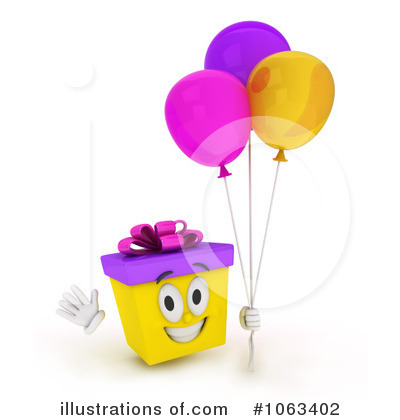 Royalty-Free (RF) Birthday Present Clipart Illustration by BNP Design Studio - Stock Sample #1063402