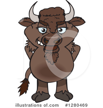 Bison Clipart #1280469 by Dennis Holmes Designs