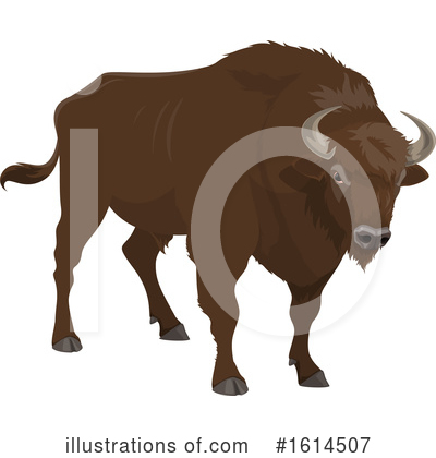 Royalty-Free (RF) Bison Clipart Illustration by Vector Tradition SM - Stock Sample #1614507