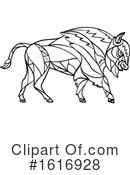 Bison Clipart #1616928 by patrimonio