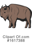 Bison Clipart #1617388 by Vector Tradition SM