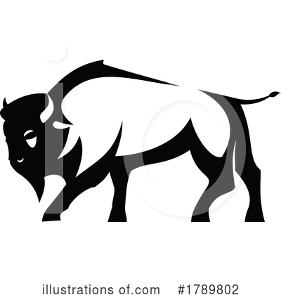 Royalty-Free (RF) Bison Clipart Illustration by Vector Tradition SM - Stock Sample #1789802