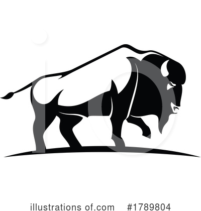 Bison Clipart #1789804 by Vector Tradition SM