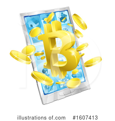 Royalty-Free (RF) Bitcoin Clipart Illustration by AtStockIllustration - Stock Sample #1607413