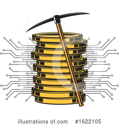 Royalty-Free (RF) Bitcoin Clipart Illustration by Vector Tradition SM - Stock Sample #1622105