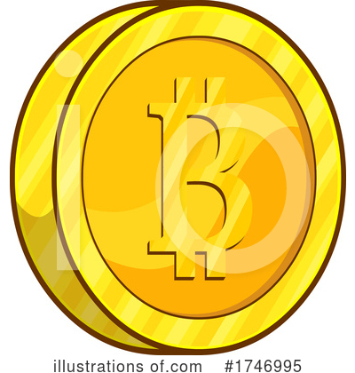 Royalty-Free (RF) Bitcoin Clipart Illustration by Hit Toon - Stock Sample #1746995