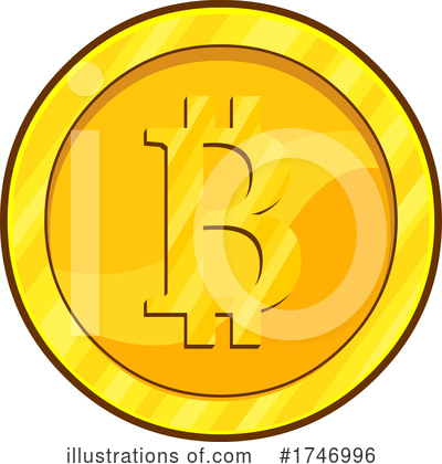 Bit Coin Clipart #1746996 by Hit Toon