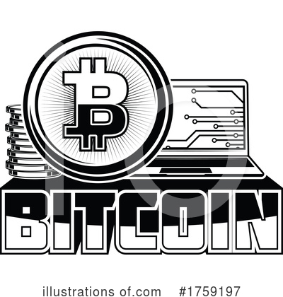 Royalty-Free (RF) Bitcoin Clipart Illustration by Vector Tradition SM - Stock Sample #1759197