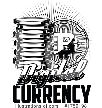 Royalty-Free (RF) Bitcoin Clipart Illustration by Vector Tradition SM - Stock Sample #1759198