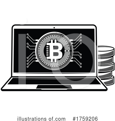 Royalty-Free (RF) Bitcoin Clipart Illustration by Vector Tradition SM - Stock Sample #1759206