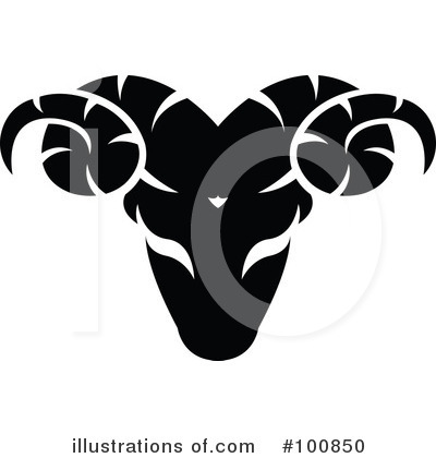 Royalty-Free (RF) Black And White Zodiac Clipart Illustration by cidepix - Stock Sample #100850