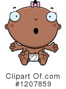 Black Baby Clipart #1207859 by Cory Thoman