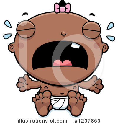 Black Baby Clipart #1207860 by Cory Thoman