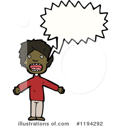 Royalty-Free (RF) Black Boy Clipart Illustration by lineartestpilot - Stock Sample #1194292