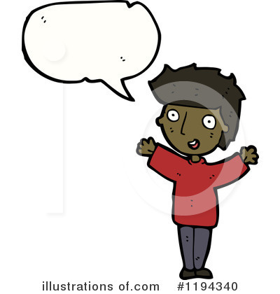 Royalty-Free (RF) Black Boy Clipart Illustration by lineartestpilot - Stock Sample #1194340