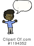 Black Boy Clipart #1194352 by lineartestpilot