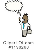 Black Businessman Clipart #1198280 by lineartestpilot