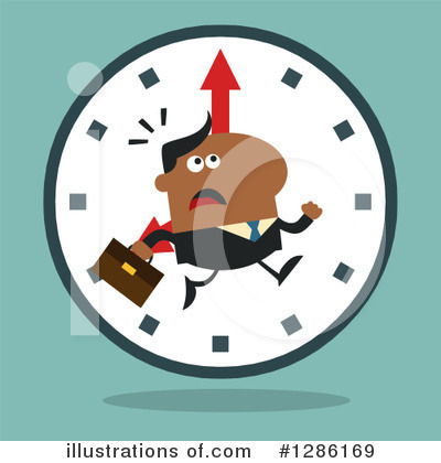 Royalty-Free (RF) Black Businessman Clipart Illustration by Hit Toon - Stock Sample #1286169