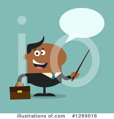 Royalty-Free (RF) Black Businessman Clipart Illustration by Hit Toon - Stock Sample #1289016