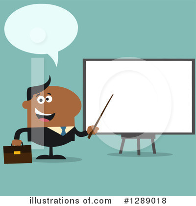 Royalty-Free (RF) Black Businessman Clipart Illustration by Hit Toon - Stock Sample #1289018